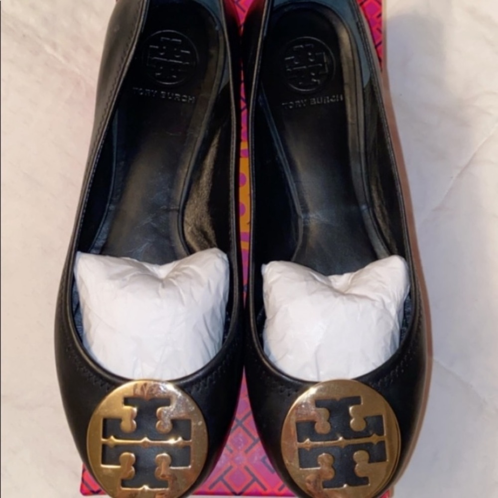 Tory Burch Classic Reva Black Flats